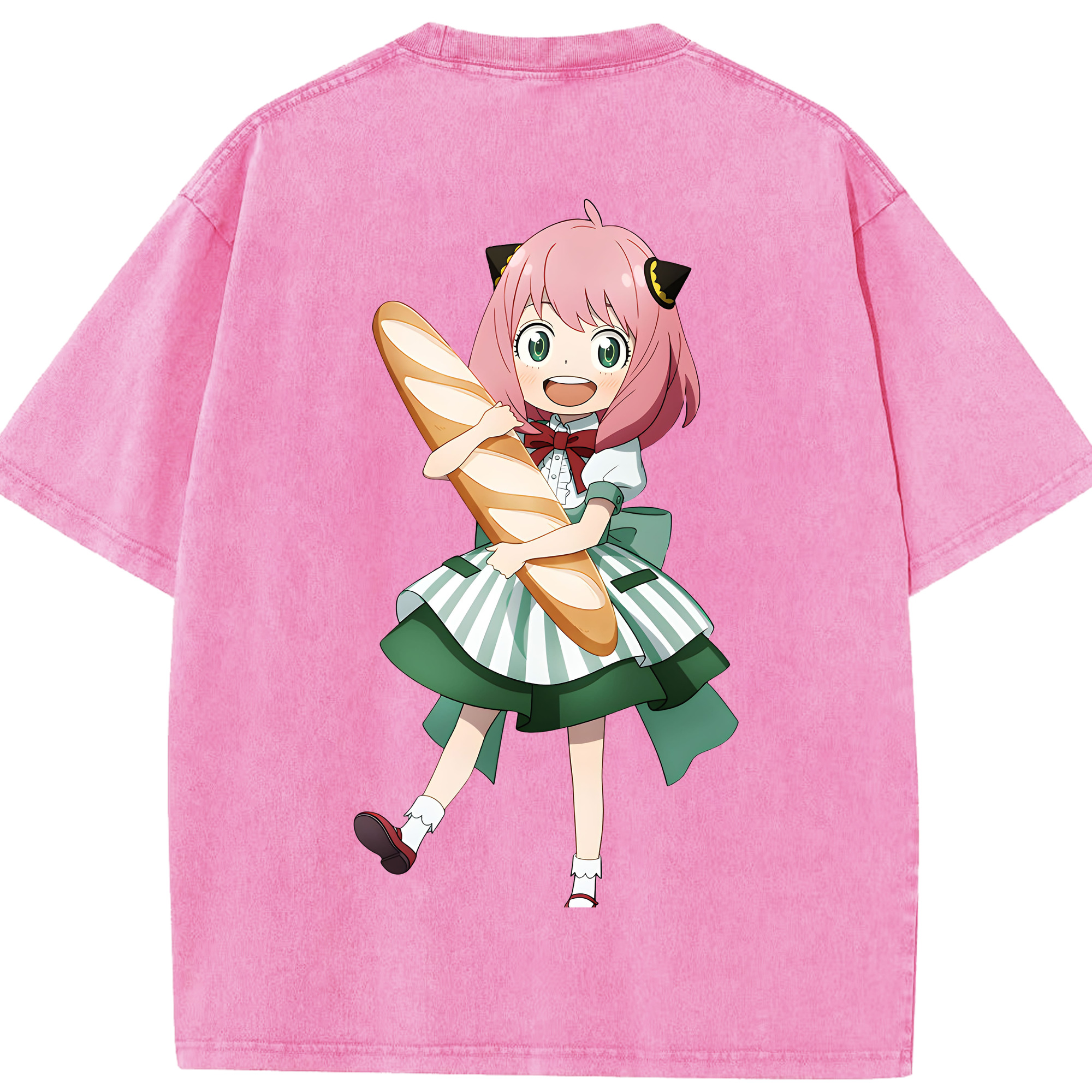 （画像用） SPY×FAMILY间谍家家酒 綿100% ヴィンテージ風 半袖Tシャツ（背面プリント）